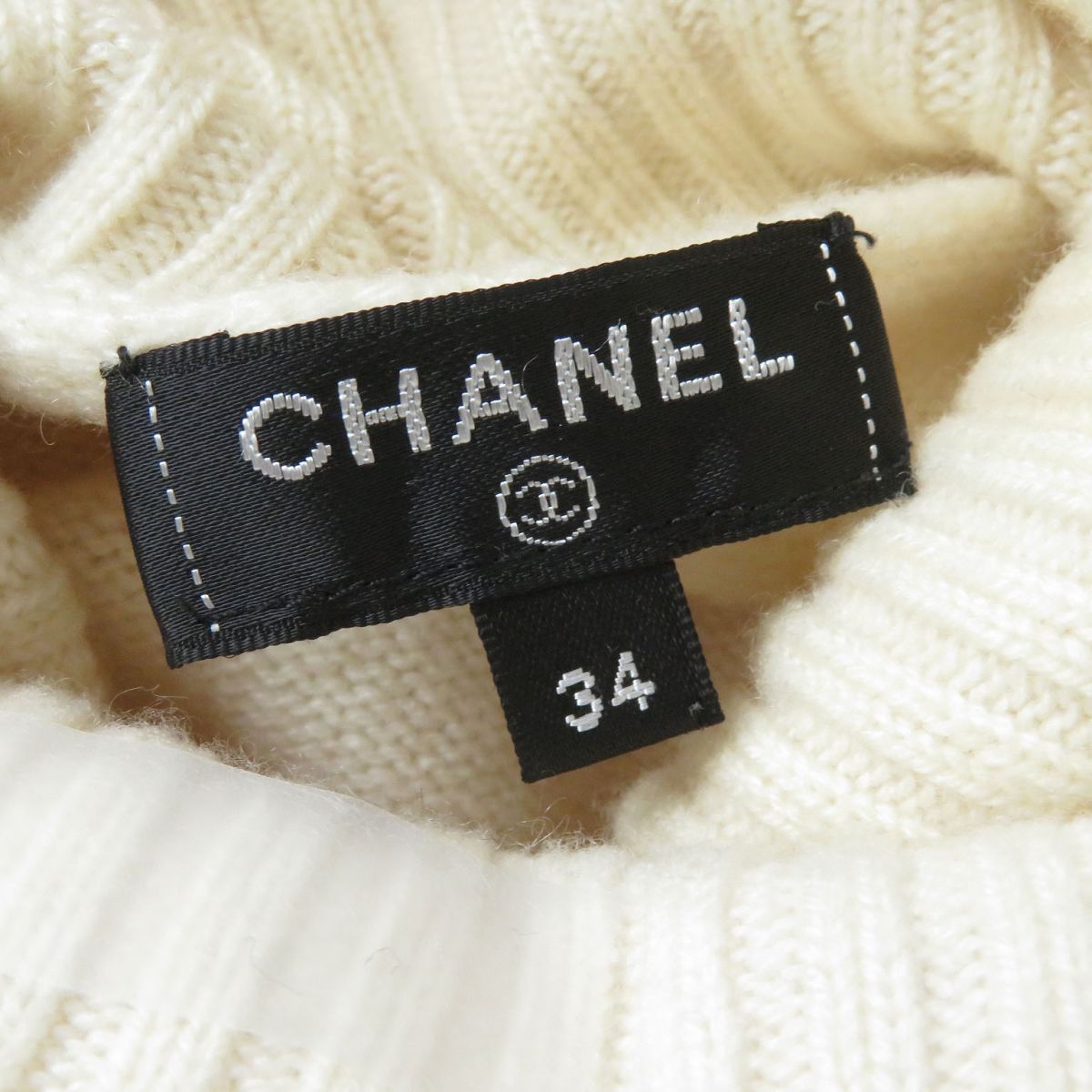 Top Quality Chanel Cashmere Turtleneck Knit Top