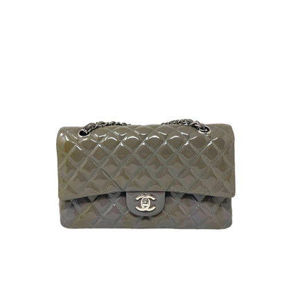 Top Quality Chanel Top Quality Chanel Classic Patent Medium Double New Bag - Grey