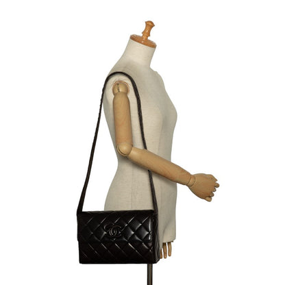 Top Quality Chanel Quilted Belt Bag Waist Bag Lambskin Black Ladies
