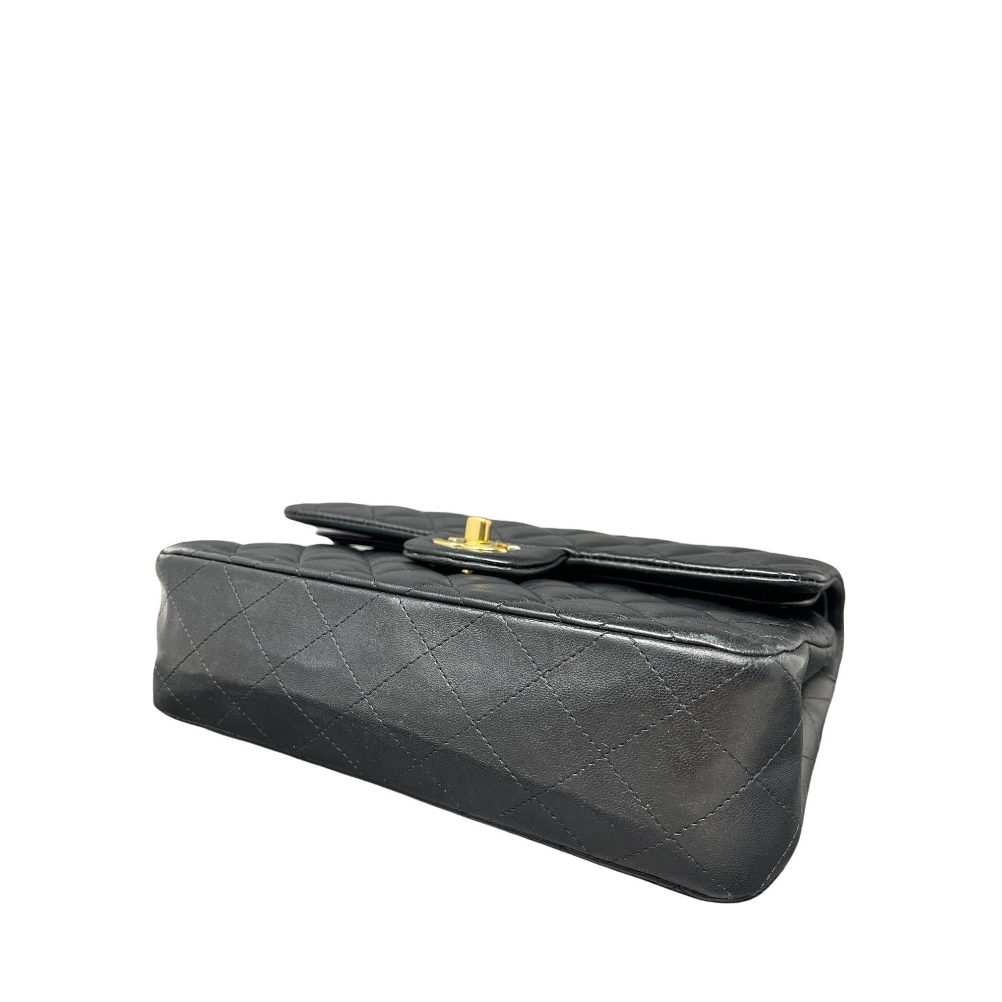 Top Quality Chanel Top Quality Chanel Classic Double New Bag Quilted Lambskin Small - Black