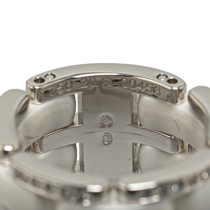 Top Quality Chanel White Gold Ceramic Ring #49