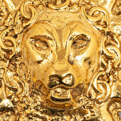Top Quality Chanel Lion Sun Motif Brooch Gold Plated