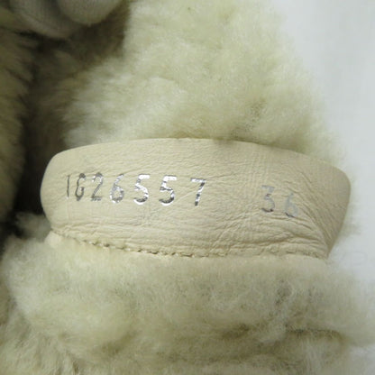 Top Quality Chanel Shearling Boots G26557 Khaki Ivory