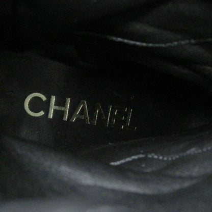 Top Quality Chanel Leather Tweed Long Boots G39614 Black