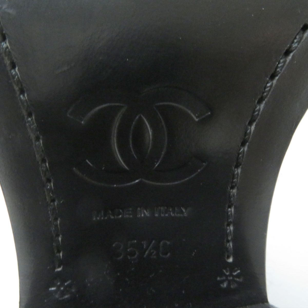 Top Quality Chanel Leather Tweed Long Boots G39614 Black