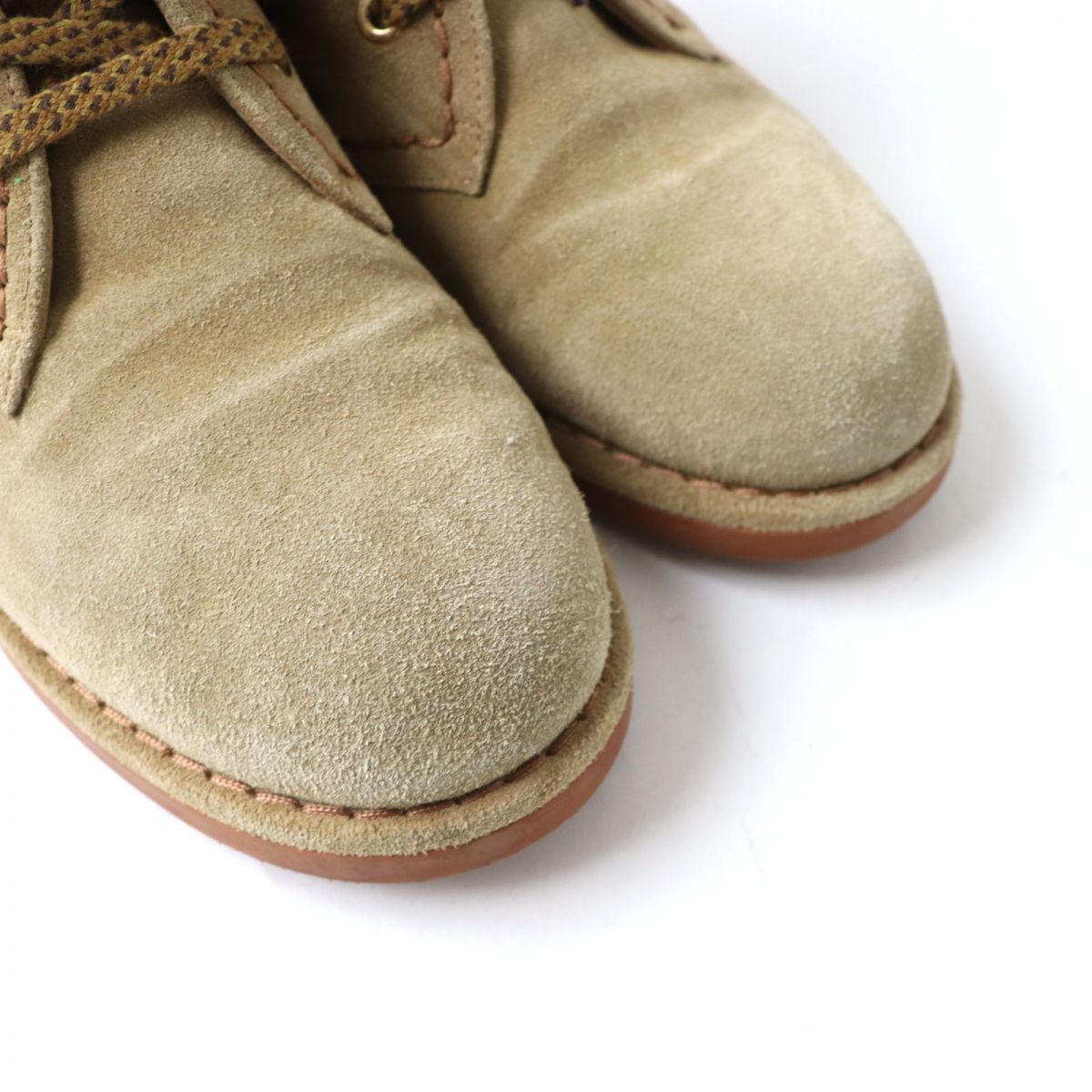 Top Quality Chanel Suede Leather Lace-up Short Boots Brown
