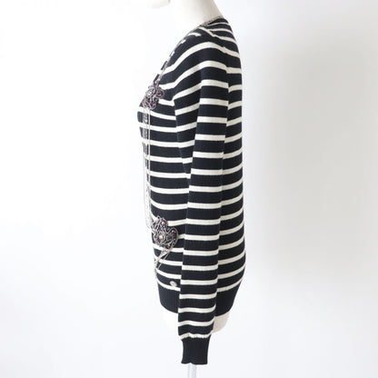 Top Quality Chanel Cashmere Beads Chain COCO Mark Knit