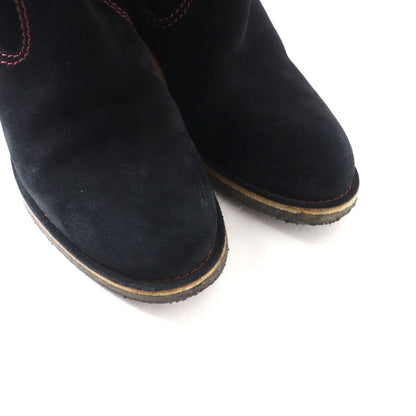 Top Quality Chanel Suede Leather Long Boots. Black. Size 36