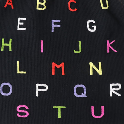 Top Quality Chanel Alphabet Knit Skirt Black Multi 38