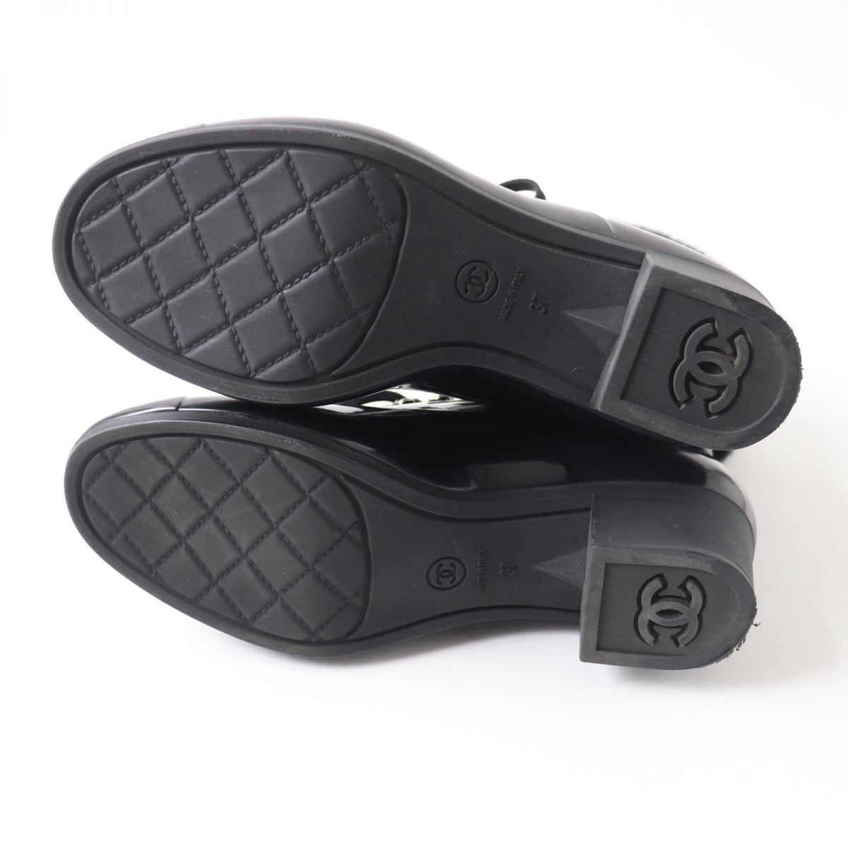 Top Quality Chanel COCO Mark Fur Lace-Up Rain Boots