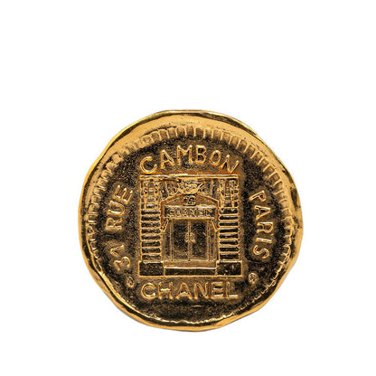 Top Quality Chanel Cambon Gold Plated Brooch