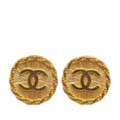 Top Quality Chanel Coco Mark Gold Earrings