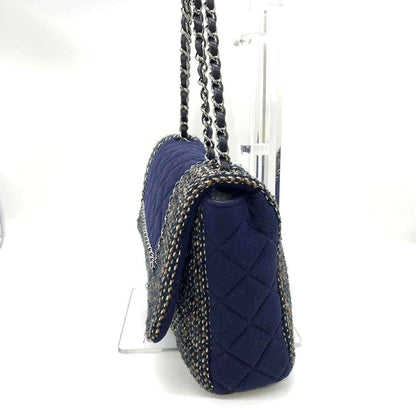 Top Quality Chanel Matelasse Chain Shoulder Bag Cotton Jersey Tweed