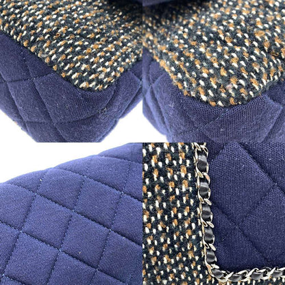 Top Quality Chanel Matelasse Chain Shoulder Bag Cotton Jersey Tweed