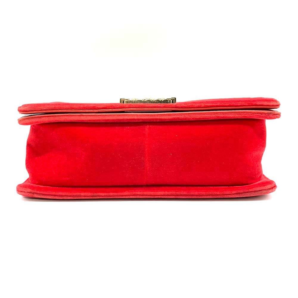 Top Quality Chanel Boy Chain Shoulder Bag Red Green Check