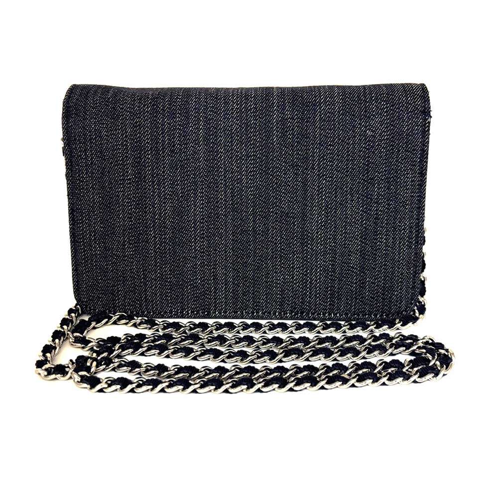 Top Quality Chanel Canvas Chain Wallet Deauville Flap Long Wallet