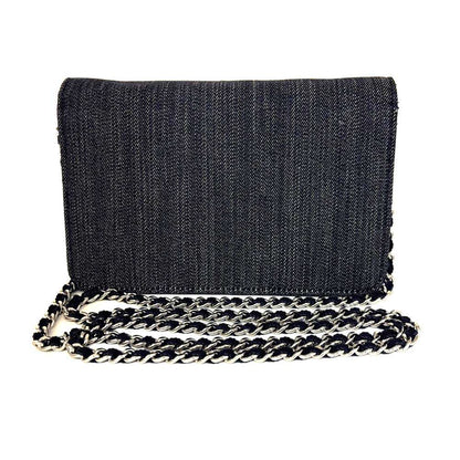 Top Quality Chanel Canvas Chain Wallet Deauville Flap Long Wallet