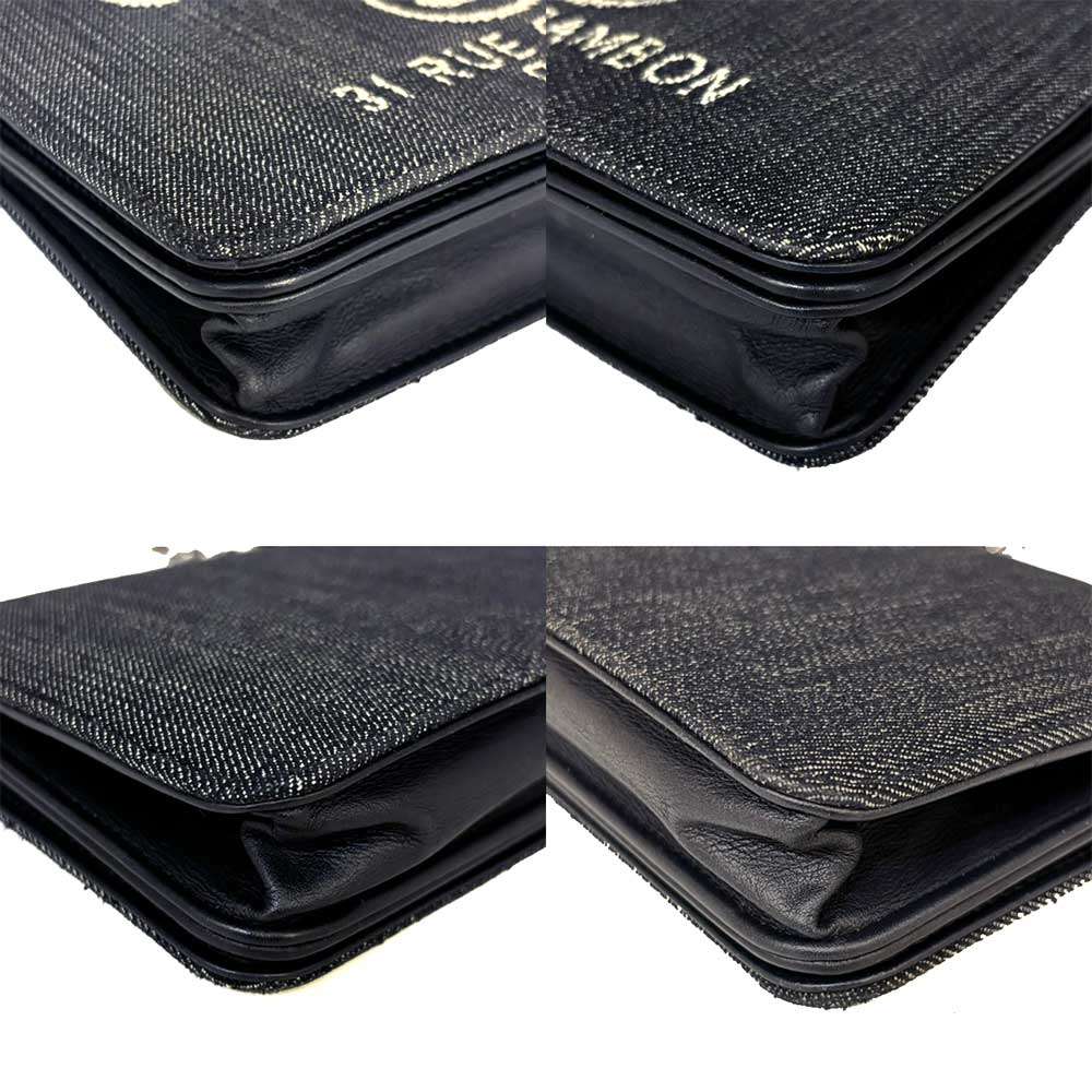 Top Quality Chanel Canvas Chain Wallet Deauville Flap Long Wallet