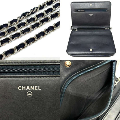 Top Quality Chanel Canvas Chain Wallet Deauville Flap Long Wallet