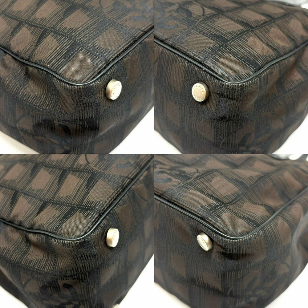 Top Quality Chanel Nylon New Travel Line Handbag Brown