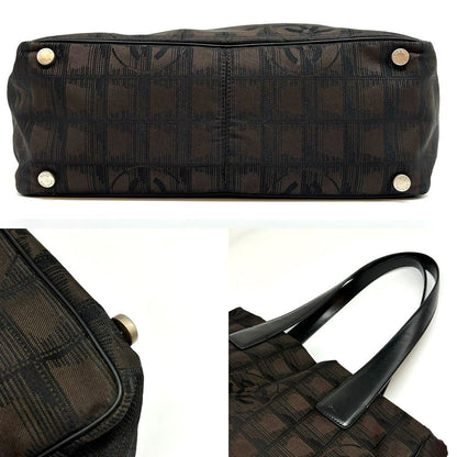 Top Quality Chanel Nylon New Travel Line Handbag Brown