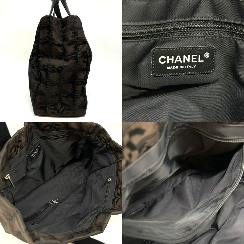Top Quality Chanel Nylon New Travel Line Handbag Brown