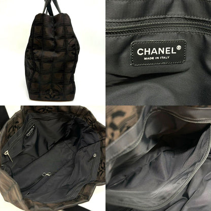 Top Quality Chanel Nylon New Travel Line Handbag Brown