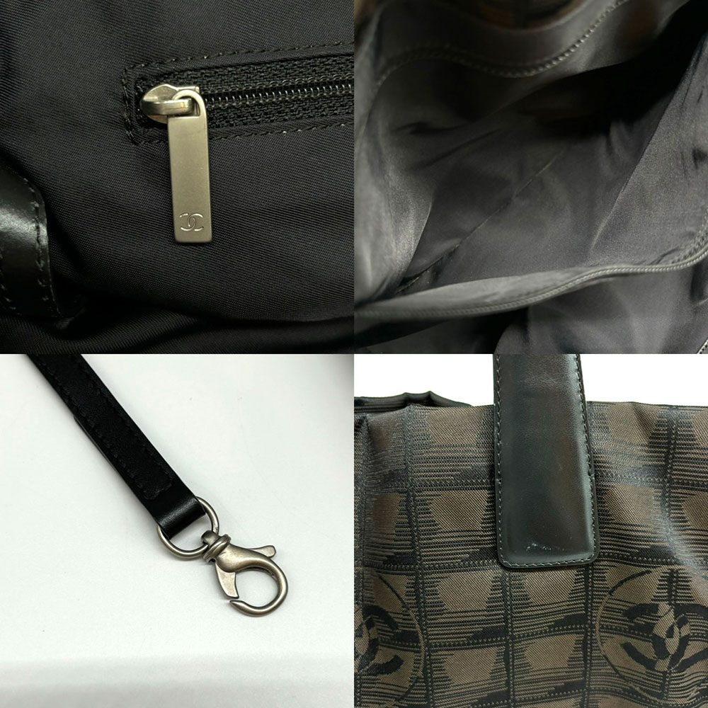 Top Quality Chanel Nylon New Travel Line Handbag Brown