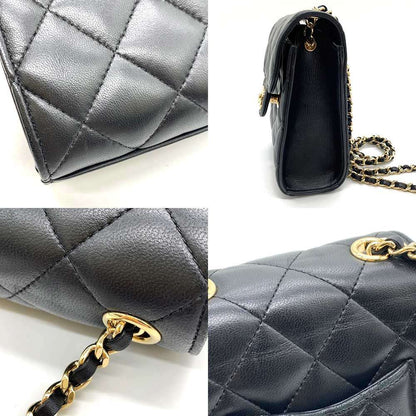 Top Quality Chanel Classic Matelasse Chain Shoulder Bag Black