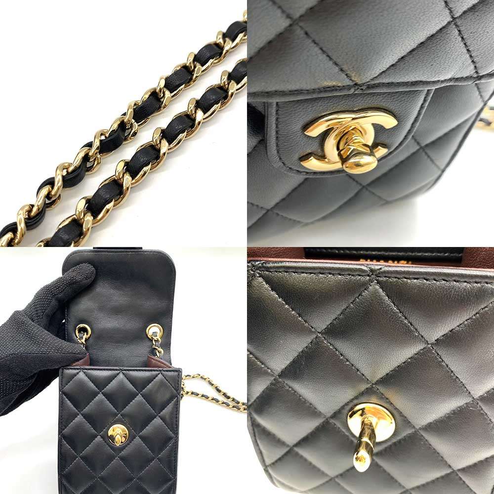 Top Quality Chanel Classic Matelasse Chain Shoulder Bag Black