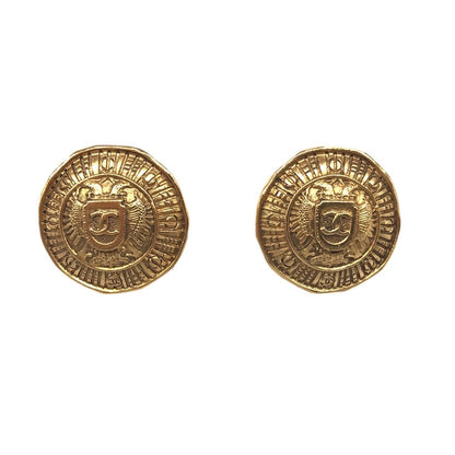 Top Quality Chanel Cambon Metal Vintage Earrings