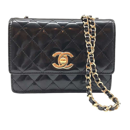 Top Quality Chanel Patent Mini Shoulder Bag Pouch