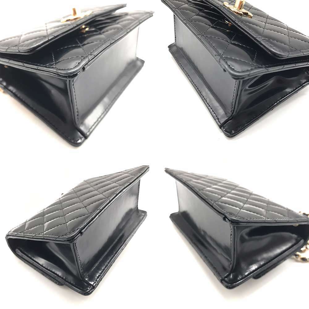 Top Quality Chanel Patent Mini Shoulder Bag Pouch