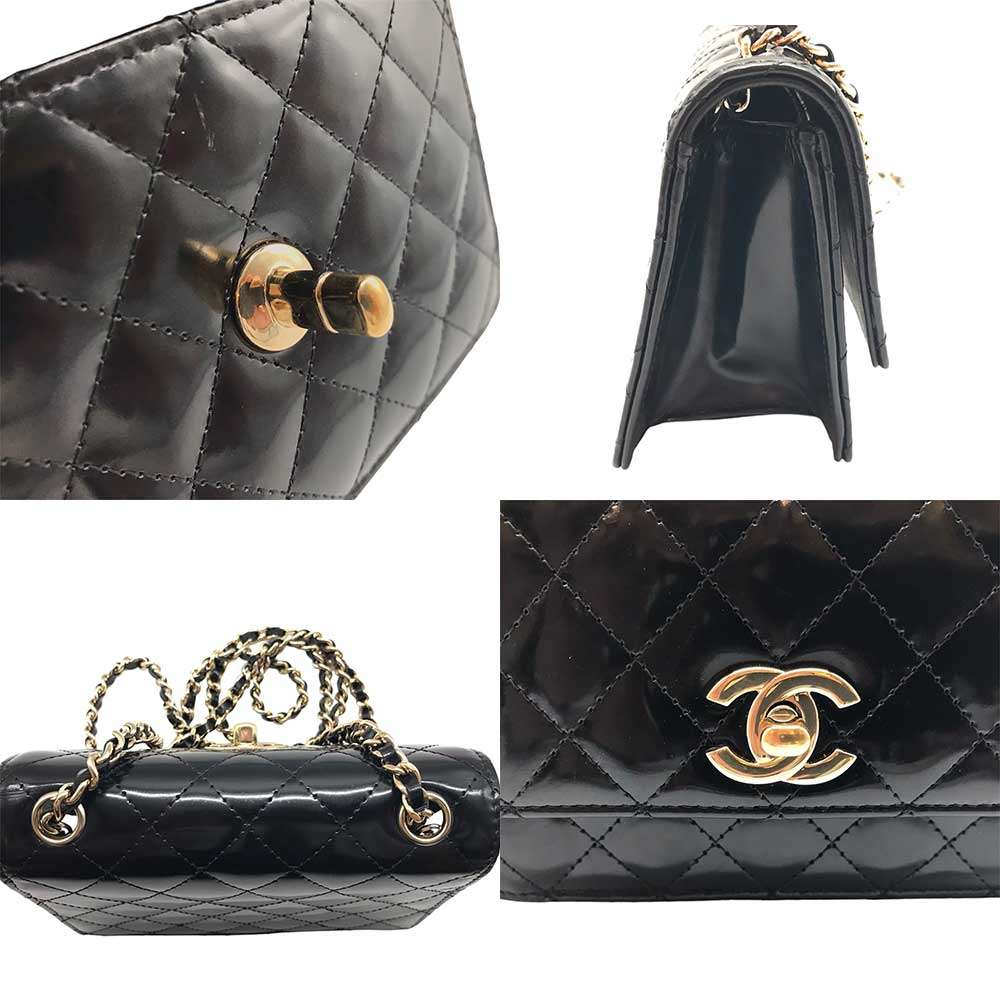 Top Quality Chanel Patent Mini Shoulder Bag Pouch