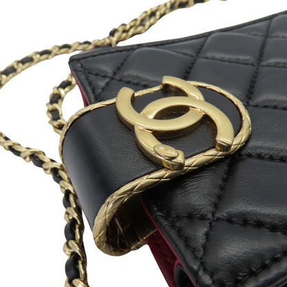 Top Quality Chanel Lambskin Coco Mark Phone Case Crossbody