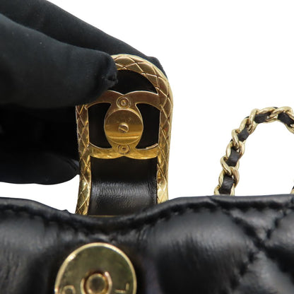 Top Quality Chanel Lambskin Coco Mark Phone Case Crossbody
