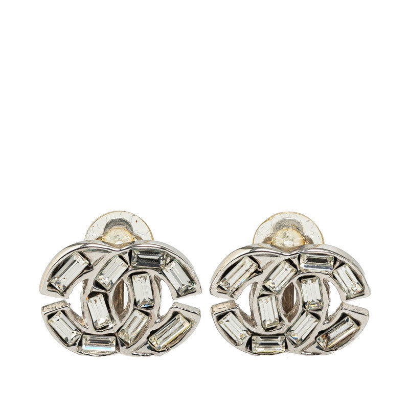 Top Quality Chanel Coco Mark Rhinestone Bucket Earrings