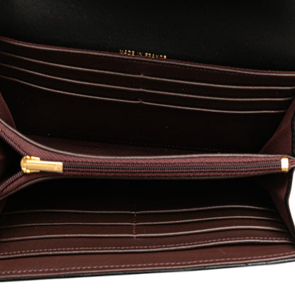 Top Quality Chanel Classic Long Flap Wallet Black Lambskin AP0241