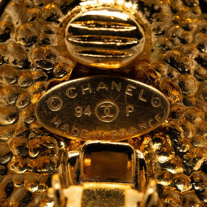 Top Quality Chanel Vintage Coco Mark Earrings Gold Plated