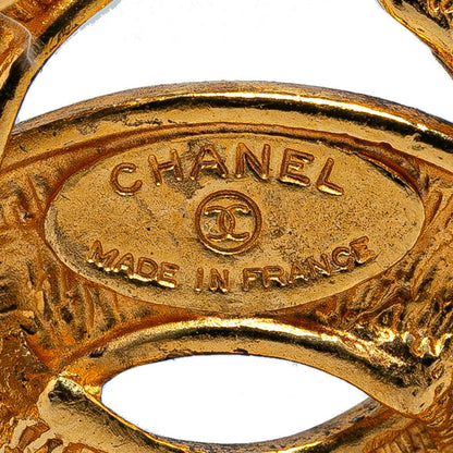Top Quality Chanel Matelasse Coco Mark Brooch Gold Plated
