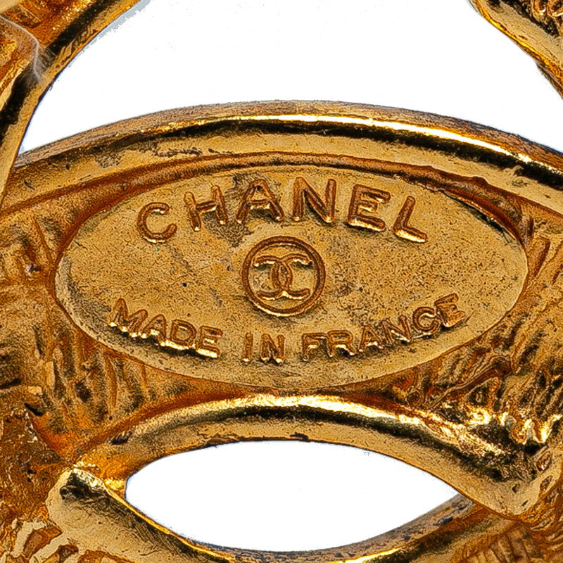 Top Quality Chanel Matelasse Coco Mark Brooch Gold Plated