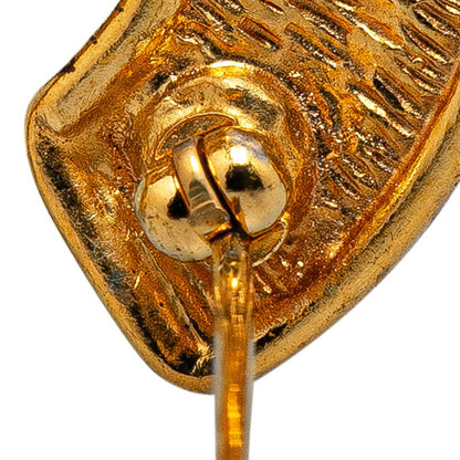Top Quality Chanel Matelasse Coco Mark Brooch Gold Plated