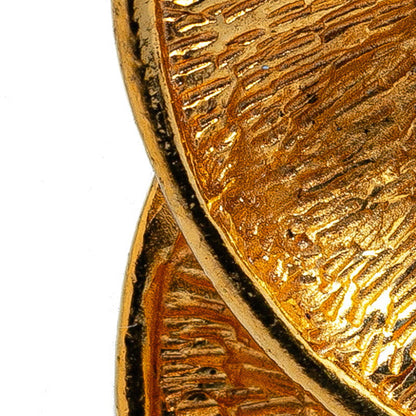 Top Quality Chanel Matelasse Coco Mark Brooch Gold Plated