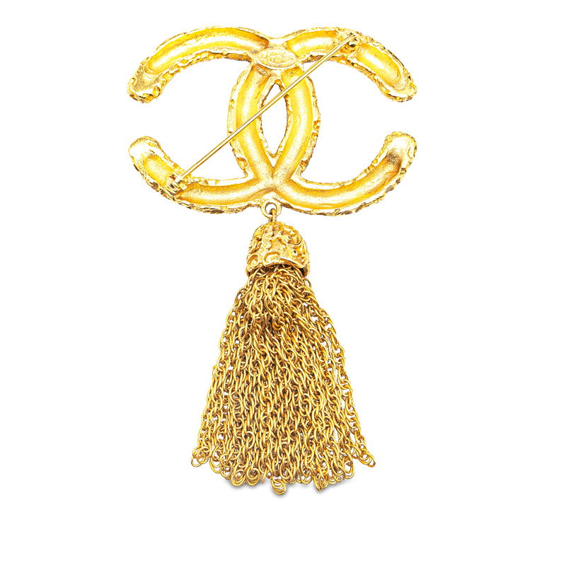 Top Quality Chanel Vintage Coco Mark Lava Tassel Brooch