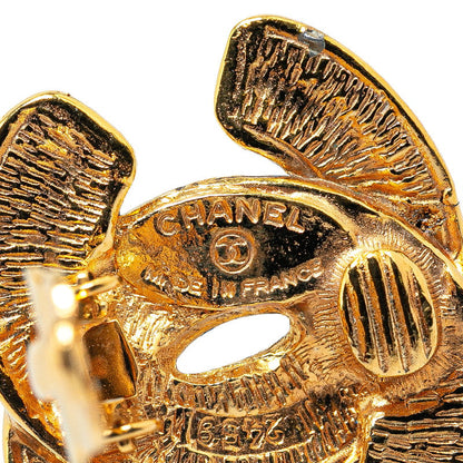 Top Quality Chanel Matelasse Coco Mark Earrings Gold Plated