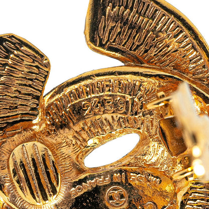 Top Quality Chanel Matelasse Coco Mark Earrings Gold Plated
