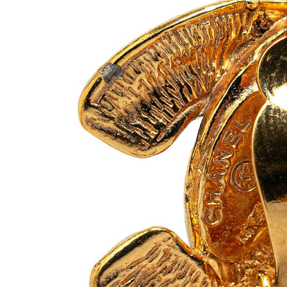 Top Quality Chanel Matelasse Coco Mark Earrings Gold Plated