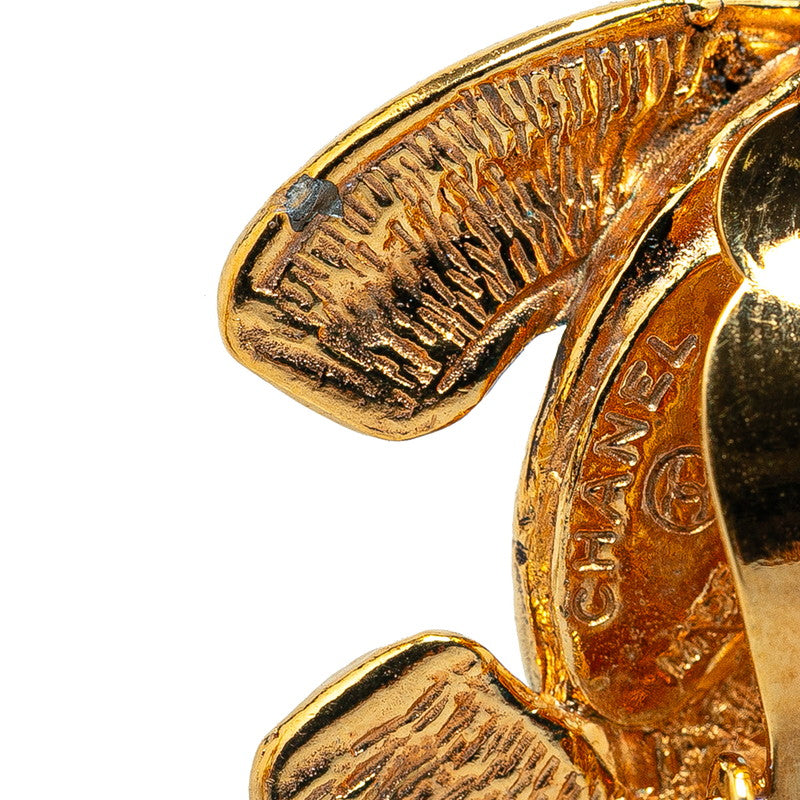 Top Quality Chanel Matelasse Coco Mark Earrings Gold Plated