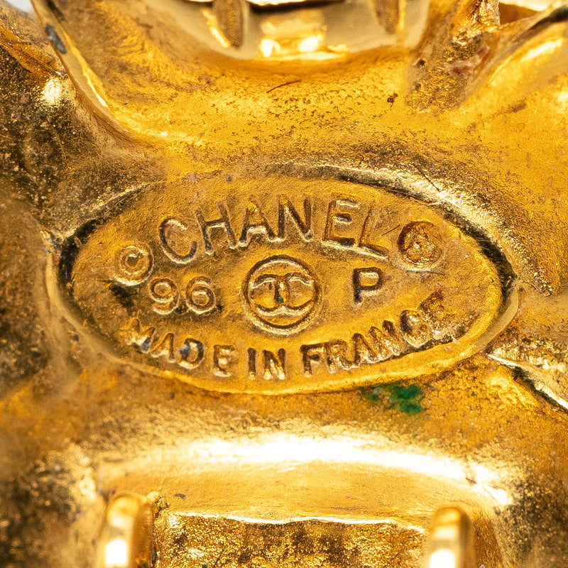 Top Quality Chanel Vintage Coco Mark Flower Motif Clip-On Earrings