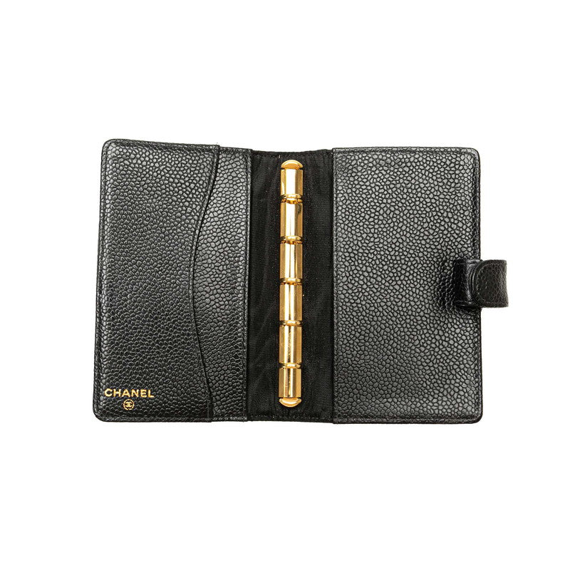 Top Quality Chanel Caviar Skin Coco Mark Notebook Cover Agenda
